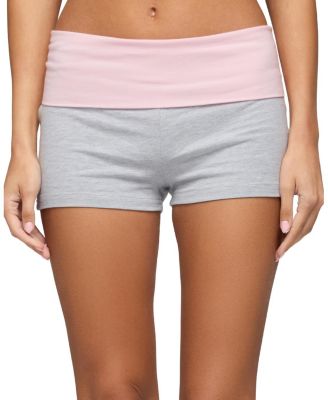  Emmey Contrast Foldover Shorts