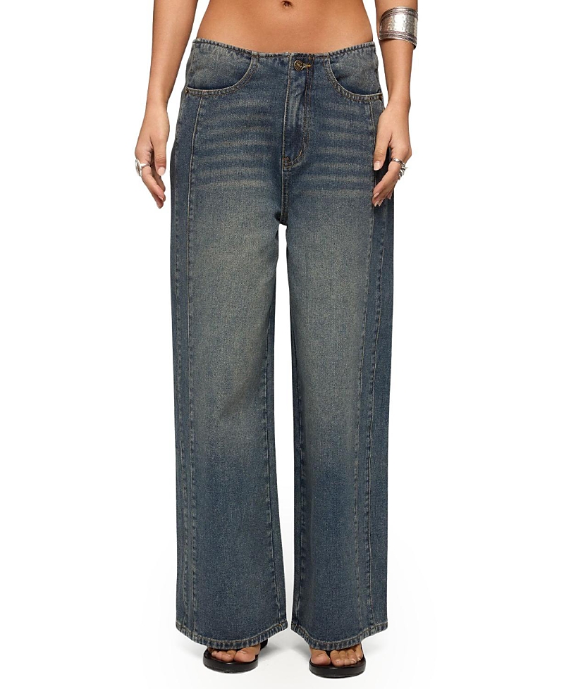 Edikted Elia No Waistband Low Rise Baggy Jeans