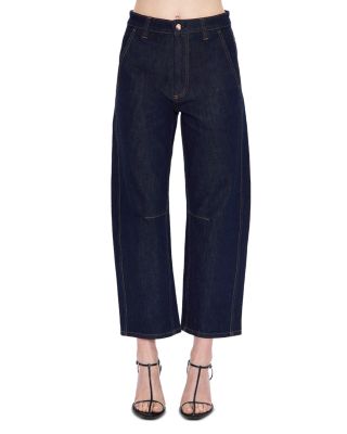 Beau High Rise Barrel Jeans in Nightfall
