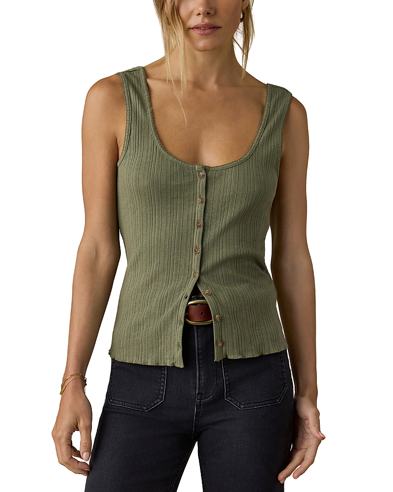 Faherty Paradise Pointelle Cami Cardigan