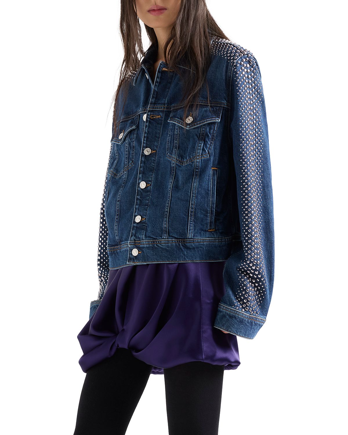 7 For All Mankind Adi Studded Trucker Jacket
