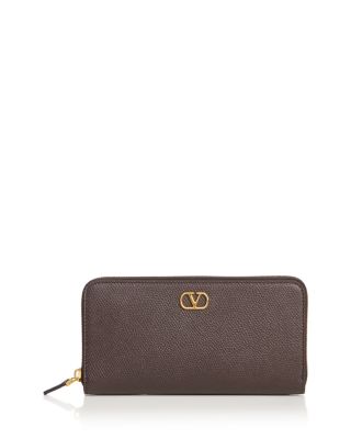 Valentino Garavani Zip Around Leather Wallet