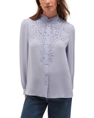 Delora Lace Trim Blouse