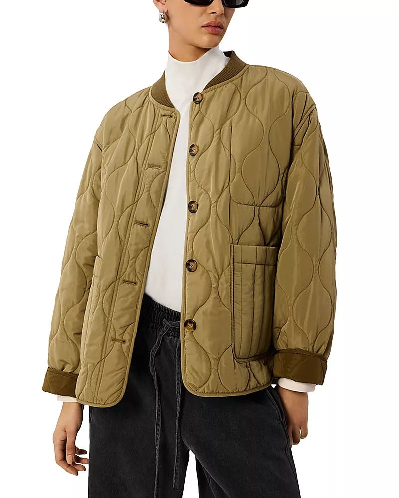 Whistles Reversible Quilted Coat