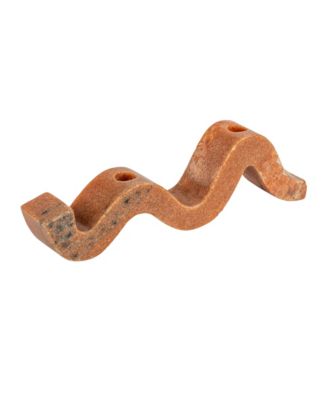  Marble Wave Double Taper Candle Holder