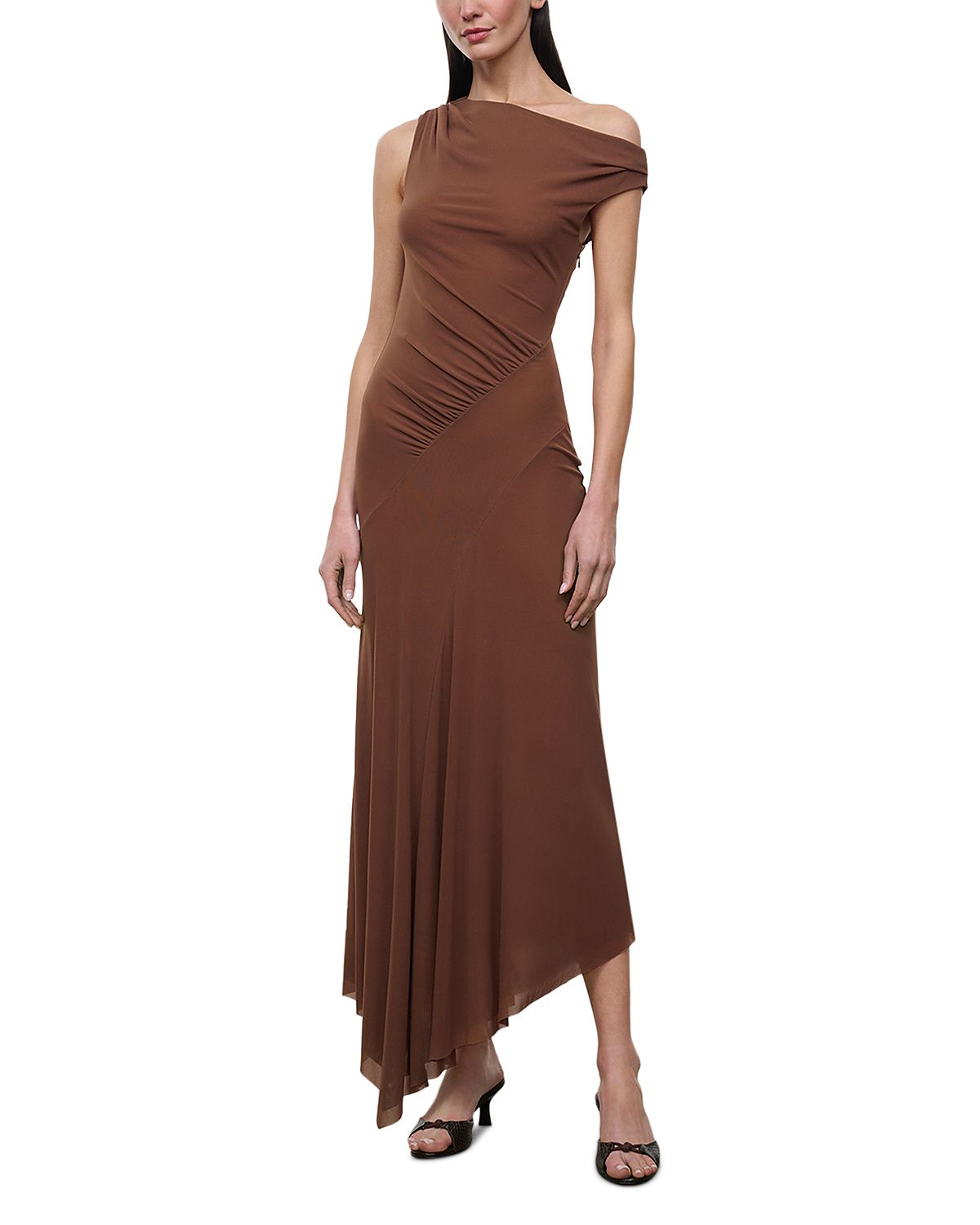 Staud Amaris Asymmetric Dress