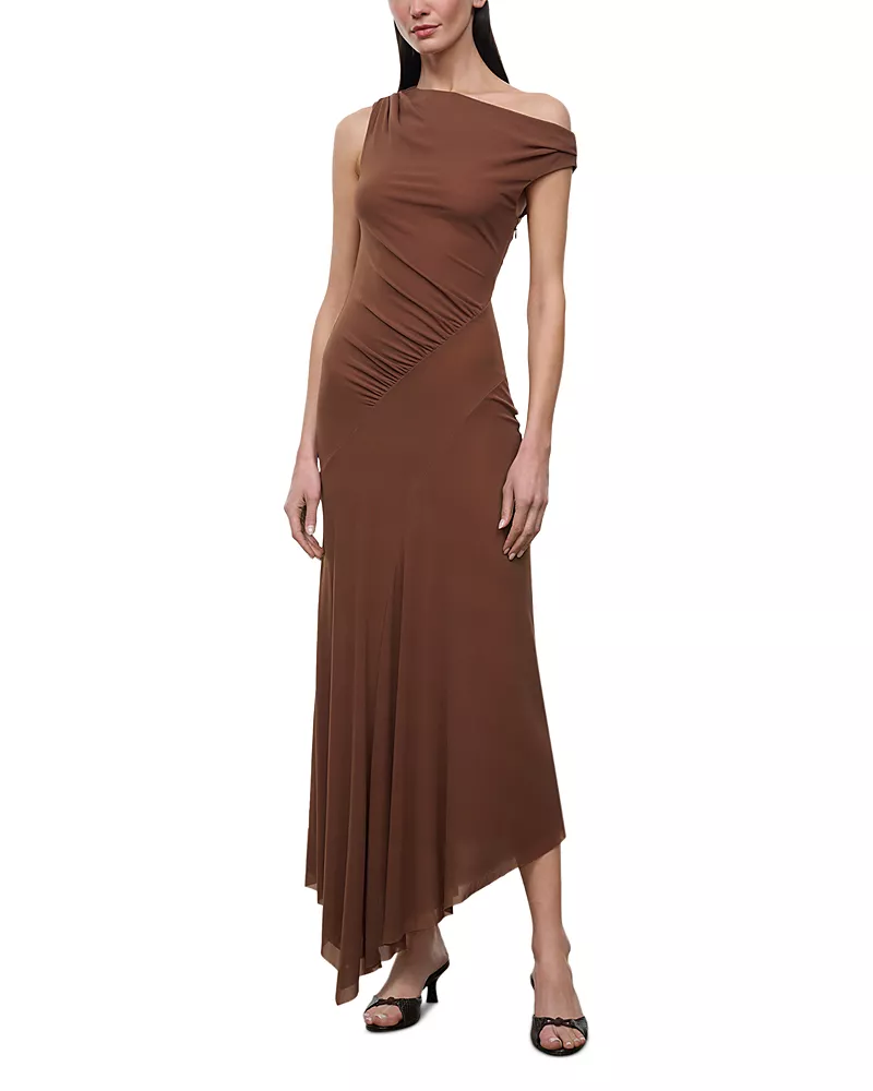 Staud Amaris Asymmetric Dress