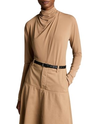 Draped Cowl Neck Top