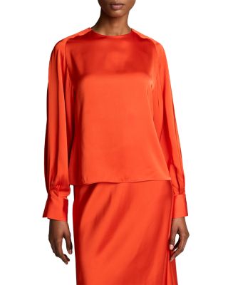 Raglan Sleeve Tie Neck Top