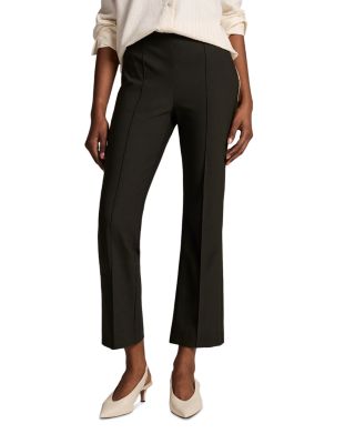 Niki Niki Mid Rise Pintucked Cropped Pants