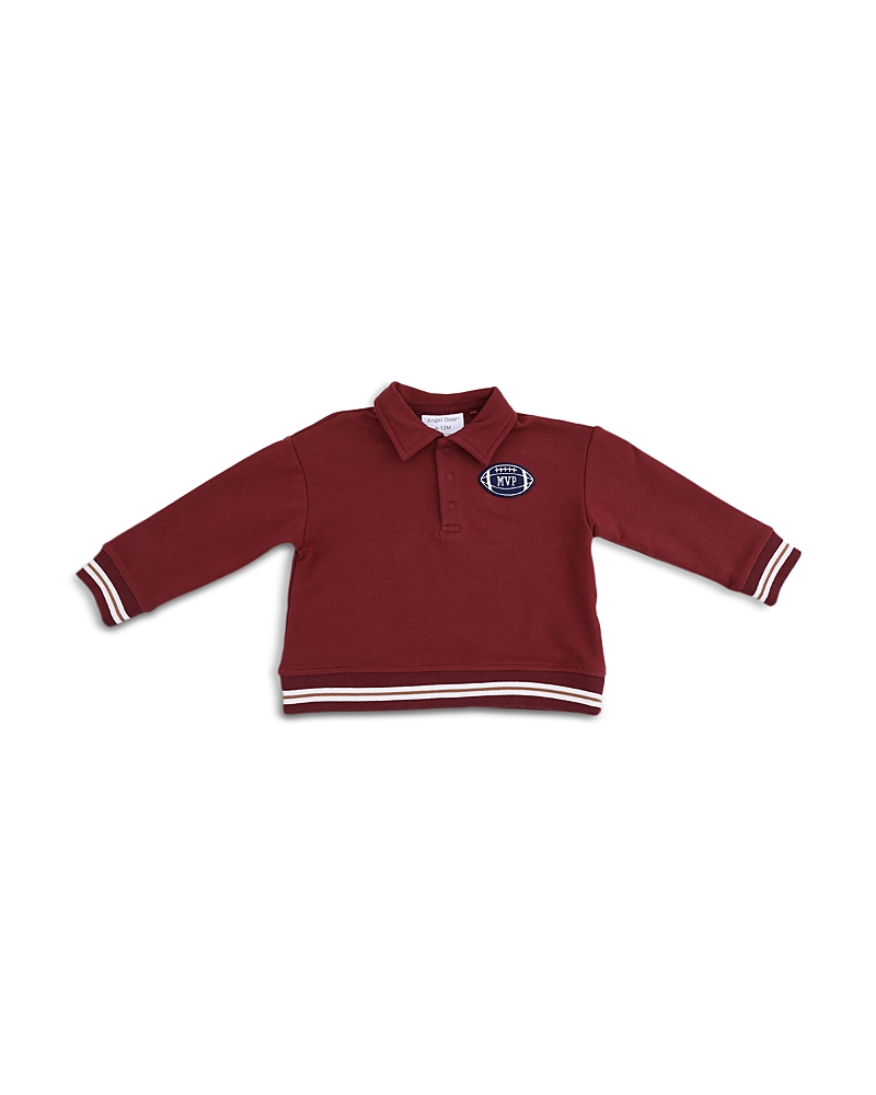 Angel Dear Boys Varsity French Terry Polo Sweatshirt - Baby