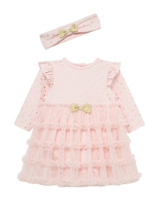 Girls' Heart Shine Tutu Bodysuit Dress & Headband Set - Baby