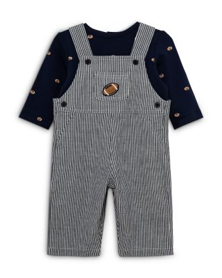 Boys' Football Top & Striped Overalls Set - Baby