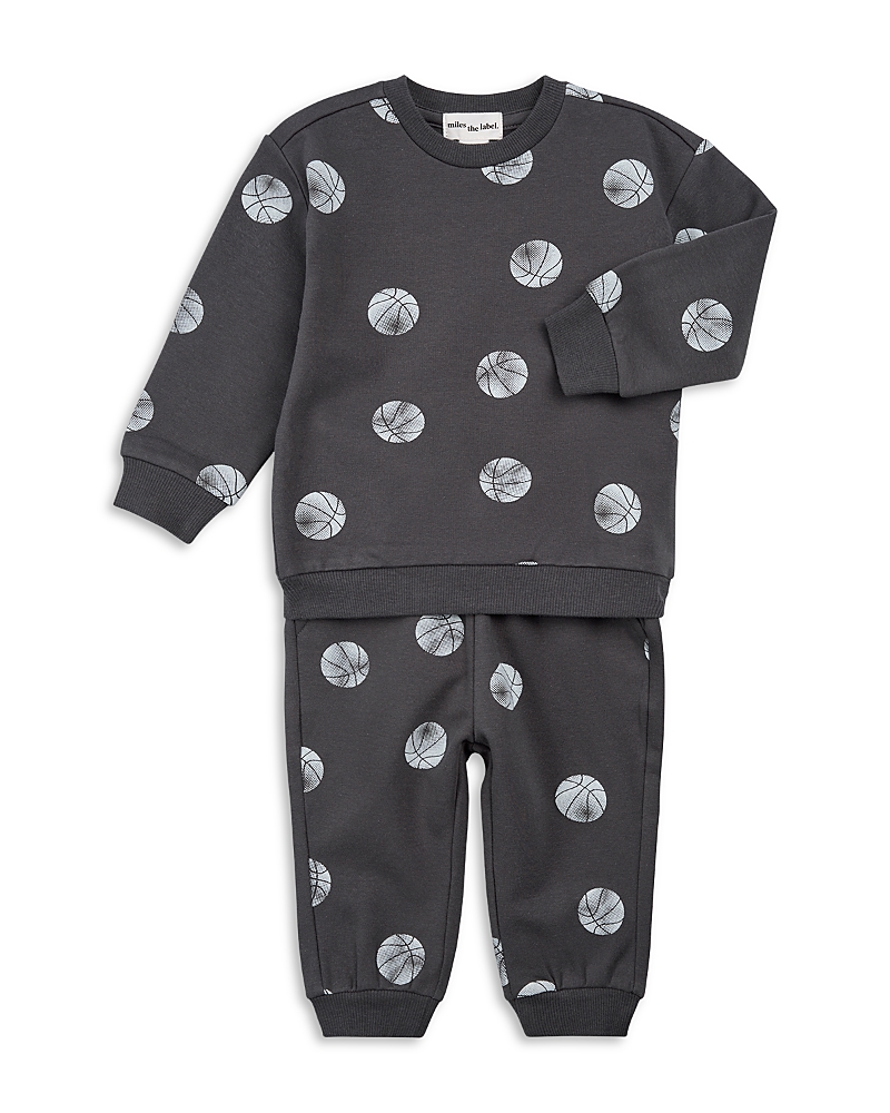 Miles The Label Boys Basketball Print on Shadow Jogger Set - Little Kid, Big Kid