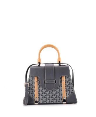 PM Saigon Top Handle Bag Coated Canvas with Leather
