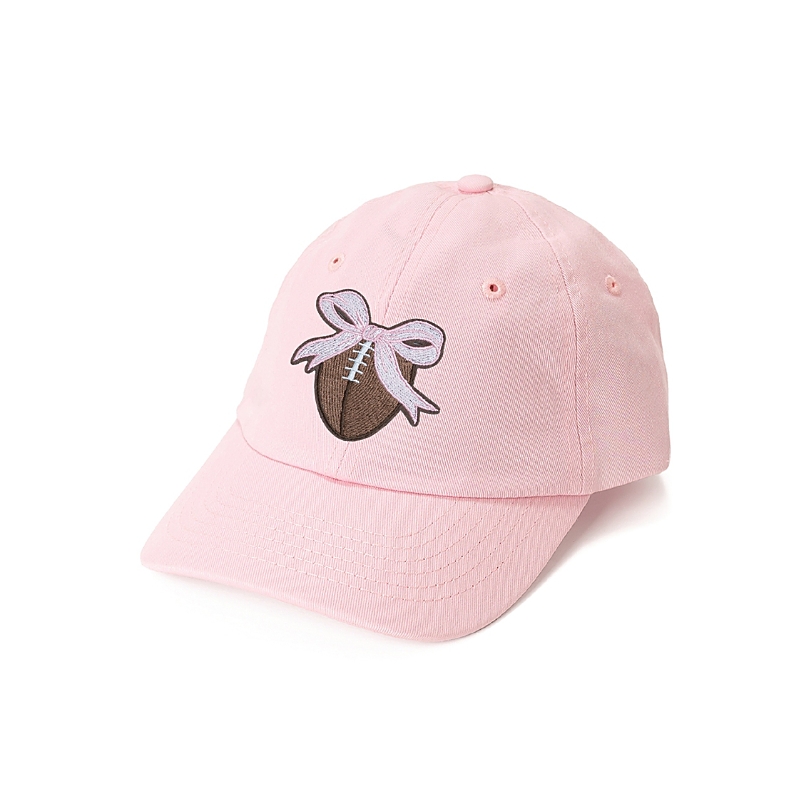 Sweet Wink Girls' Football Bow Patch Baseball Hat - Little Kid, Big Kid