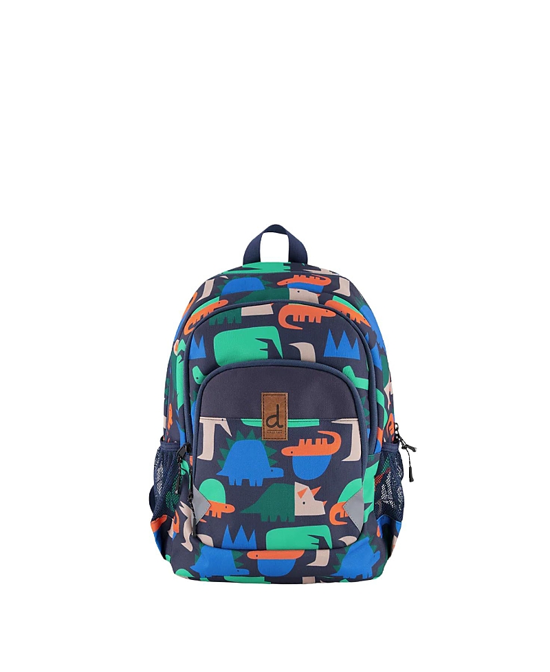 Deux par Deux Boys' Dinosaur Lightweight Spacious Backpack - Little Kid, Big Kid