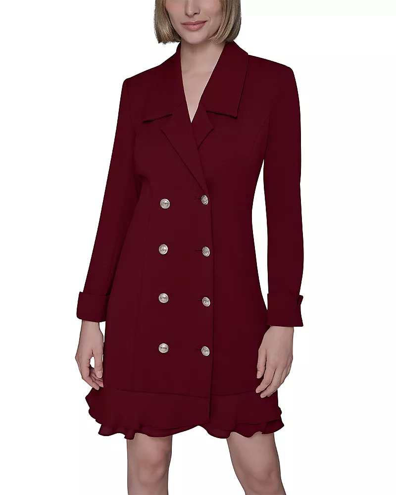 Karl Lagerfeld Paris Double Breasted Jacket Dress