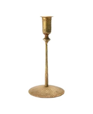  Hand-Forged Hammered Metal Taper Holder
