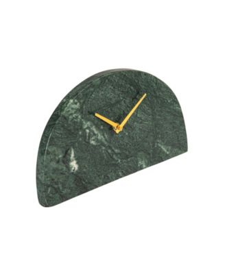  Decorative Half Moon Marble Mantel Clock