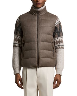 Quilted Stand Collar Tech Vest