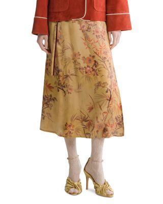 Le Bambou Secret Satin Sarong Skirt