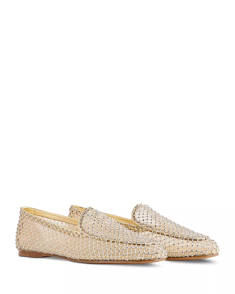 forte_forte Women's Strass Mesh Loafers