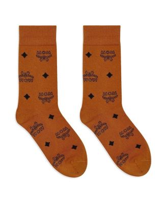 Mcm Monogram Knit Socks