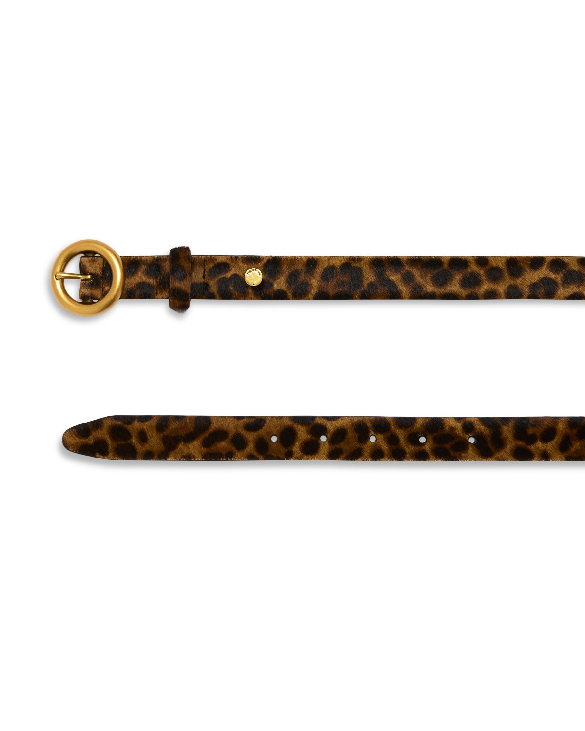 Women's Mia Leopard Print Calf Hair Belt