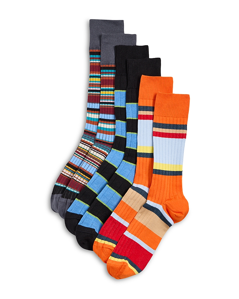 Paul Smith Stripe Crew Socks, Pack of 3 · OS