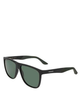 Italian Lifestyle Flat Top Sunglasses, 56mm