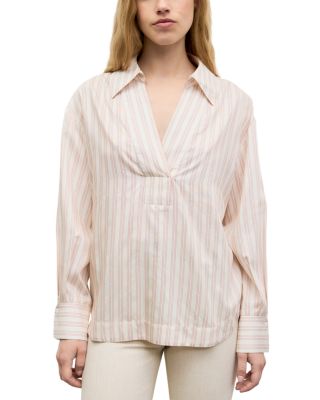 Louanne Silk Blend Collared Blouse