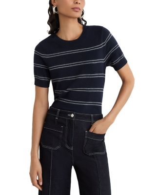 Sabrina Wool Blend Short Sleeve Sweater