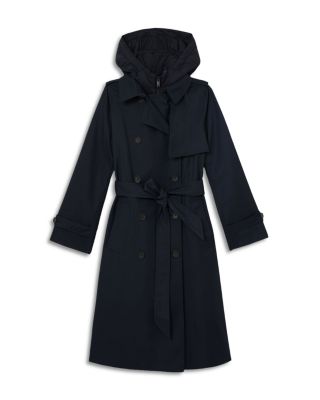 Azura Hooded Double Breasted Trench Coat - thumbnail 7