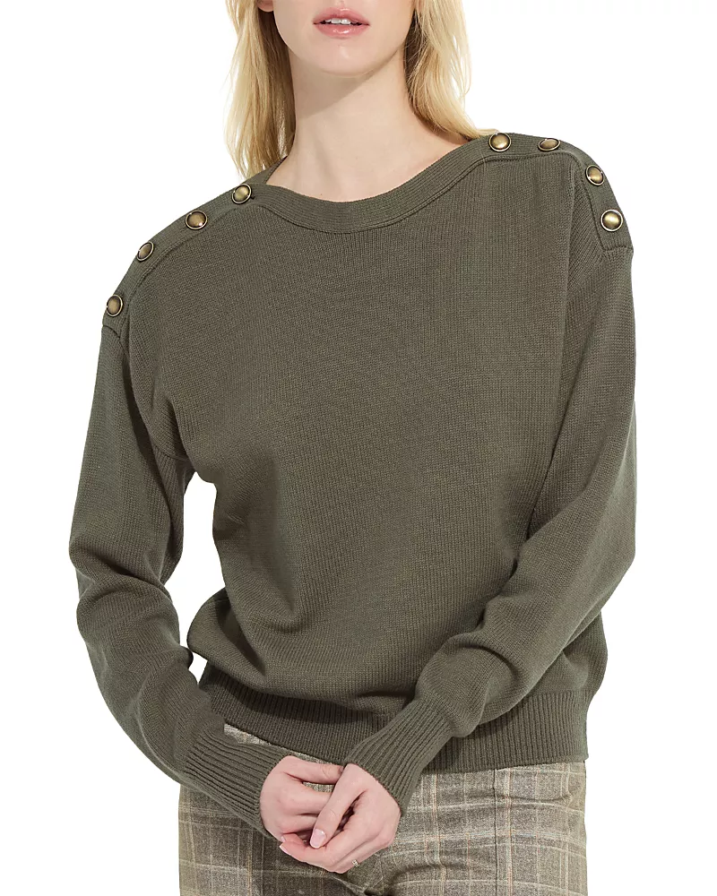 Lysse Adelaide Button Trim Sweater
