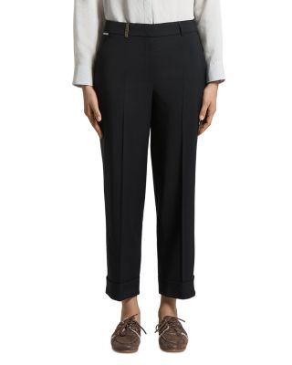 Woman Pants in Tropical Bi Stretch Worsted Wool