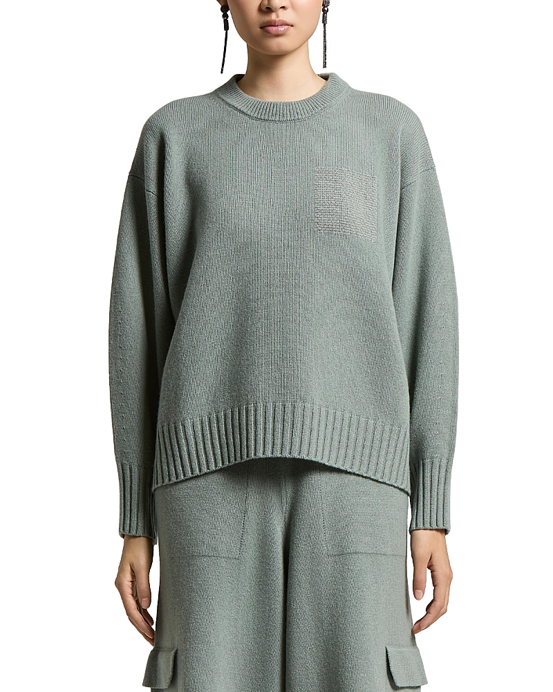Peserico Wool Silk & Cashmere Crewneck Sweater