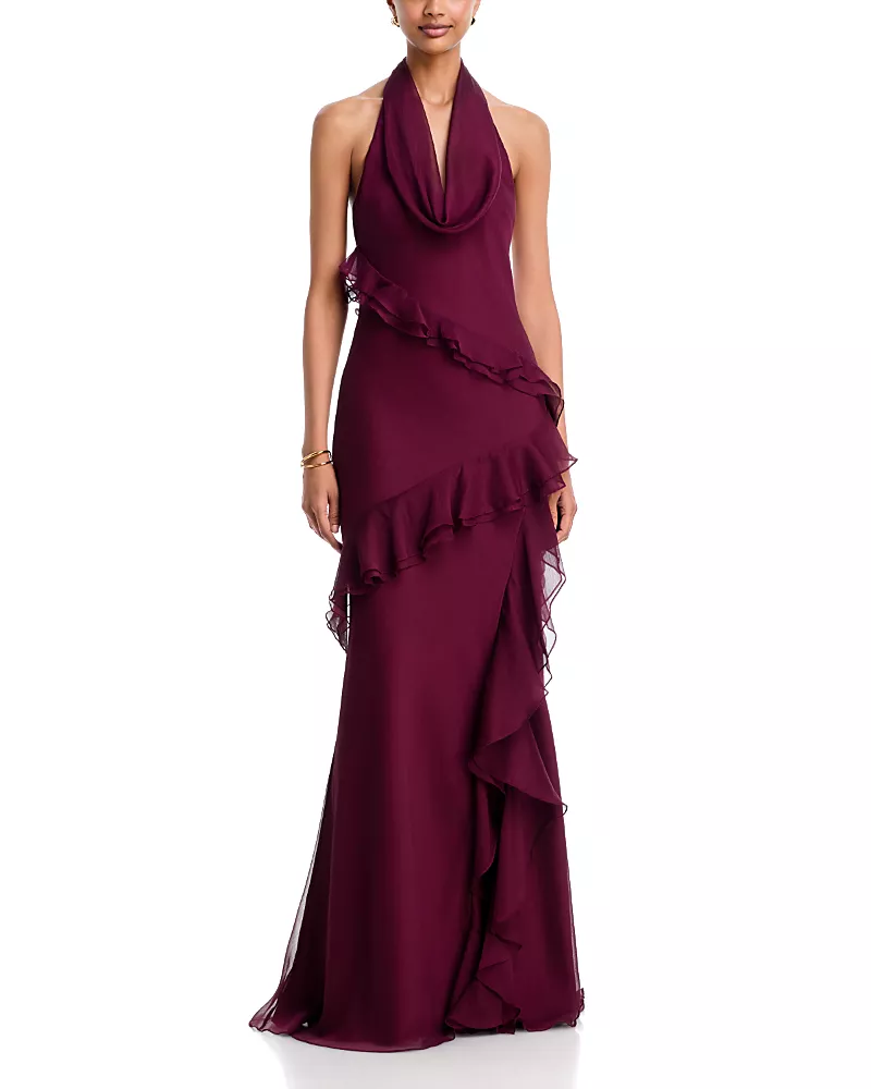 Amur Marisol Cowl Neck Gown