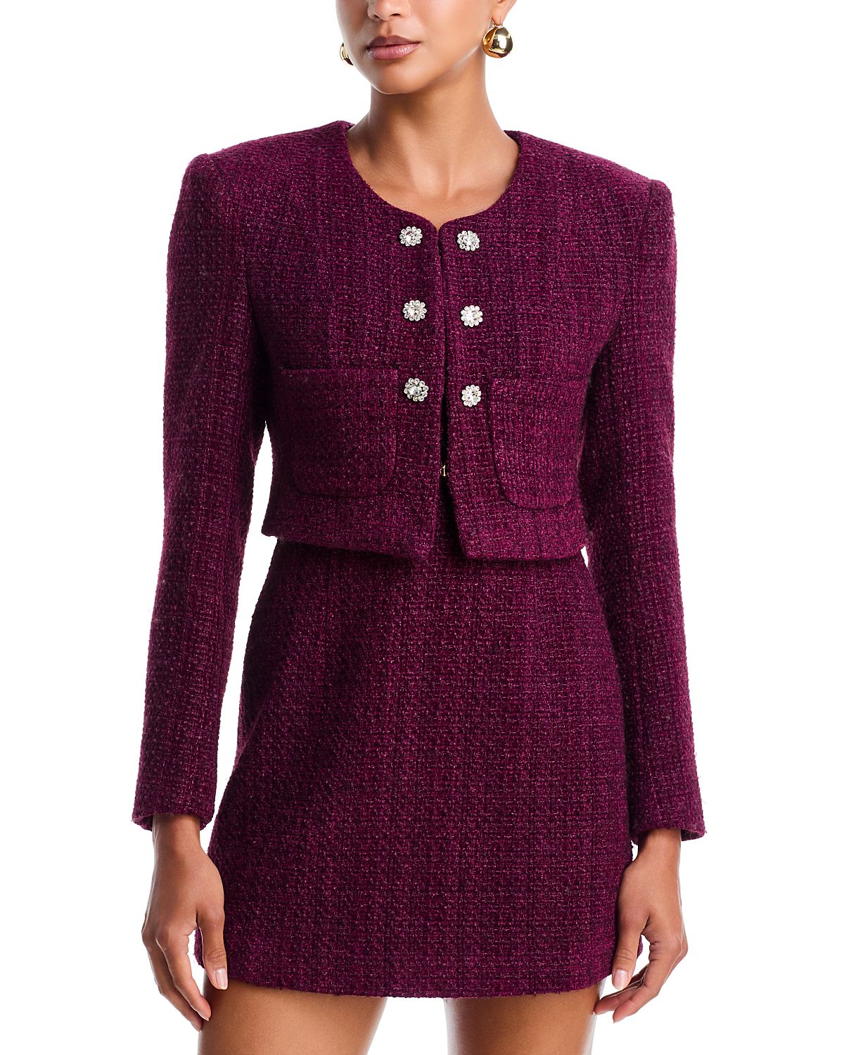 LoveShackFancy Joaquina Tweed Jacket