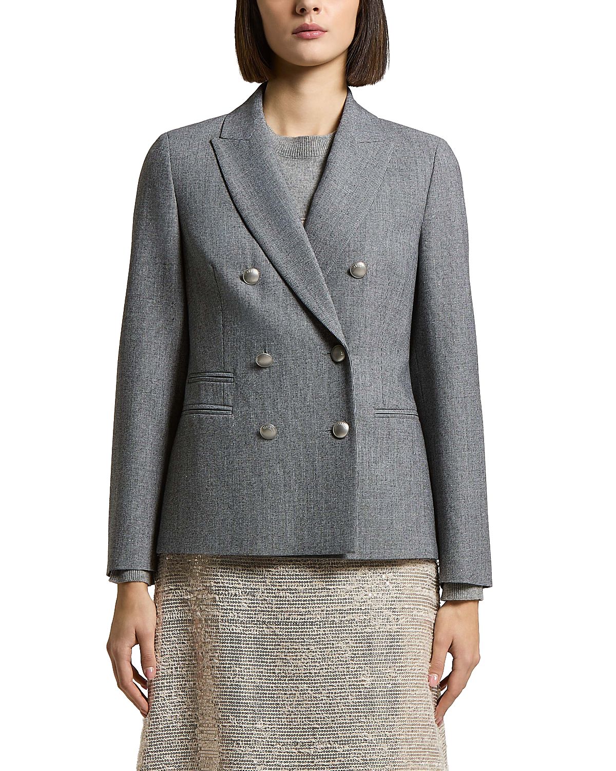 Peserico Woman Double Breasted Blazer Jacket
