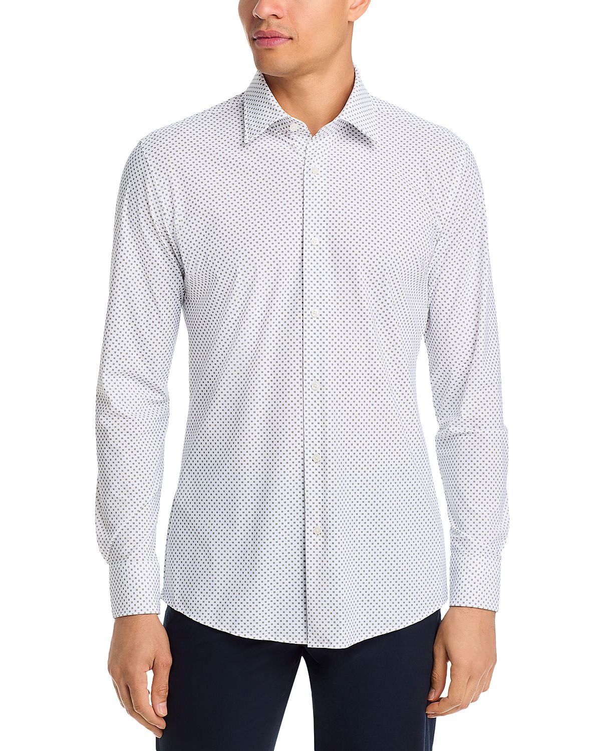 Boss Hank Kent Collar Slim Fit Button Down Shirt