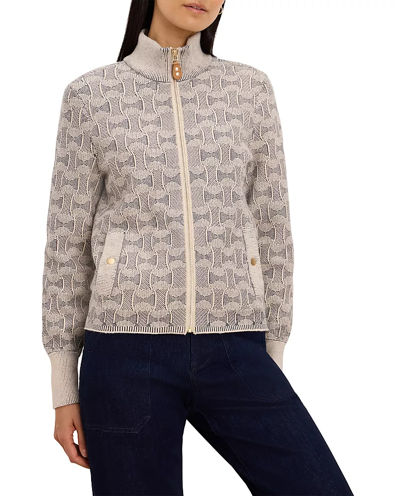 Nic+Zoe Dapper Swirl Knit Jacket