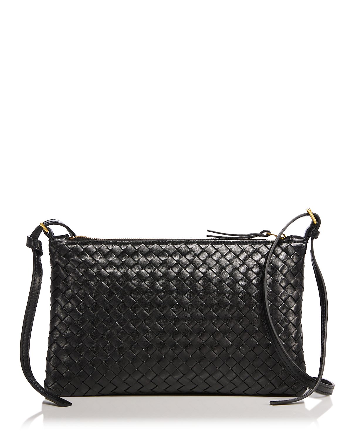 Bottega Veneta Gemellini Piccolo Pouch Intrecciato Leather Shoulder Bag
