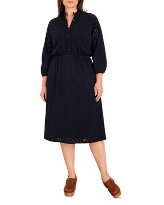 Plus High Tea Knit Eyelet Dress