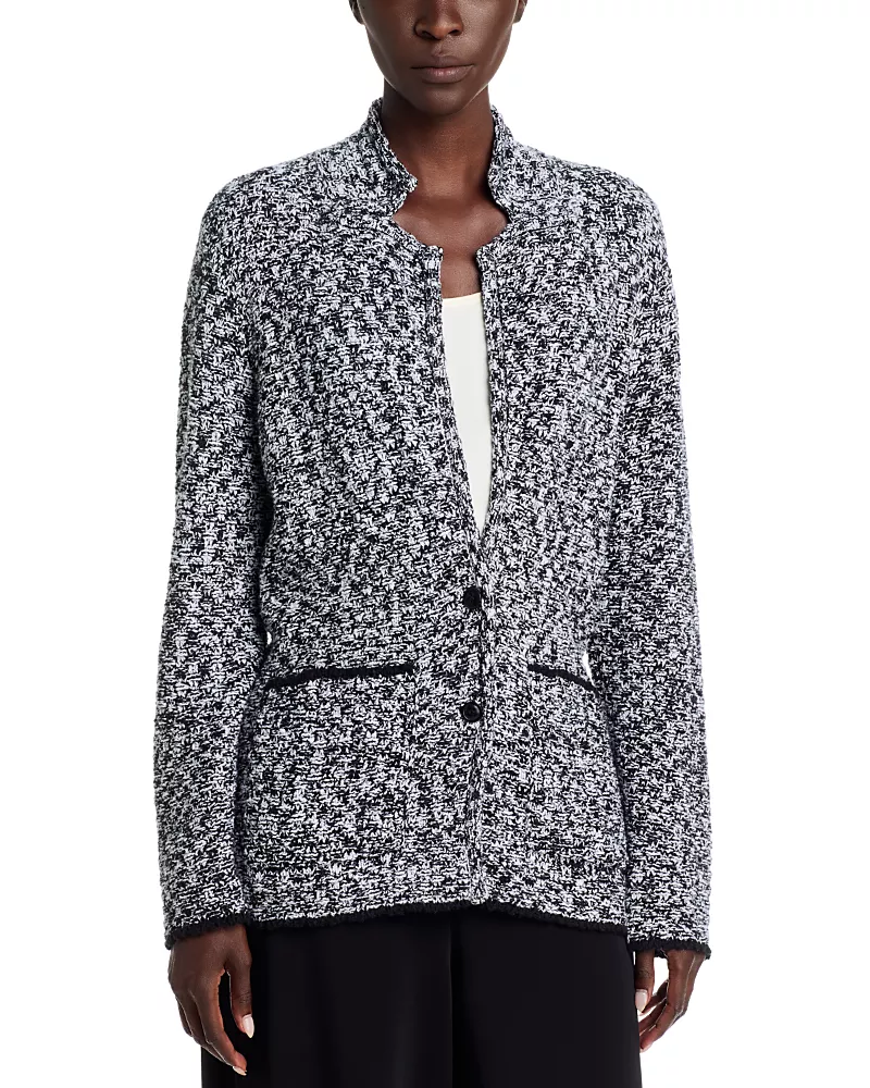 Eileen Fisher Notch Collar Cotton & Nylon Jacket