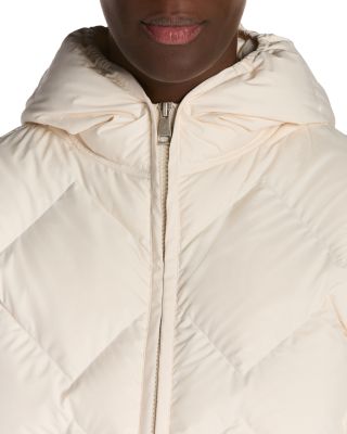 Arvouinne Hooded Triangle Quilted Short Down Jacket - thumbnail 8