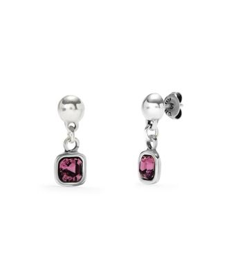  Earrings with Pink Crystals