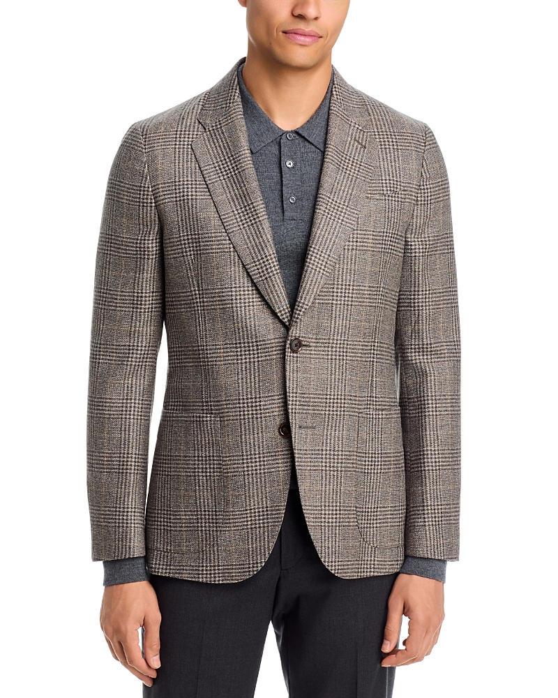 Paul Smith Regular Fit Wool Blend Plaid Jacket