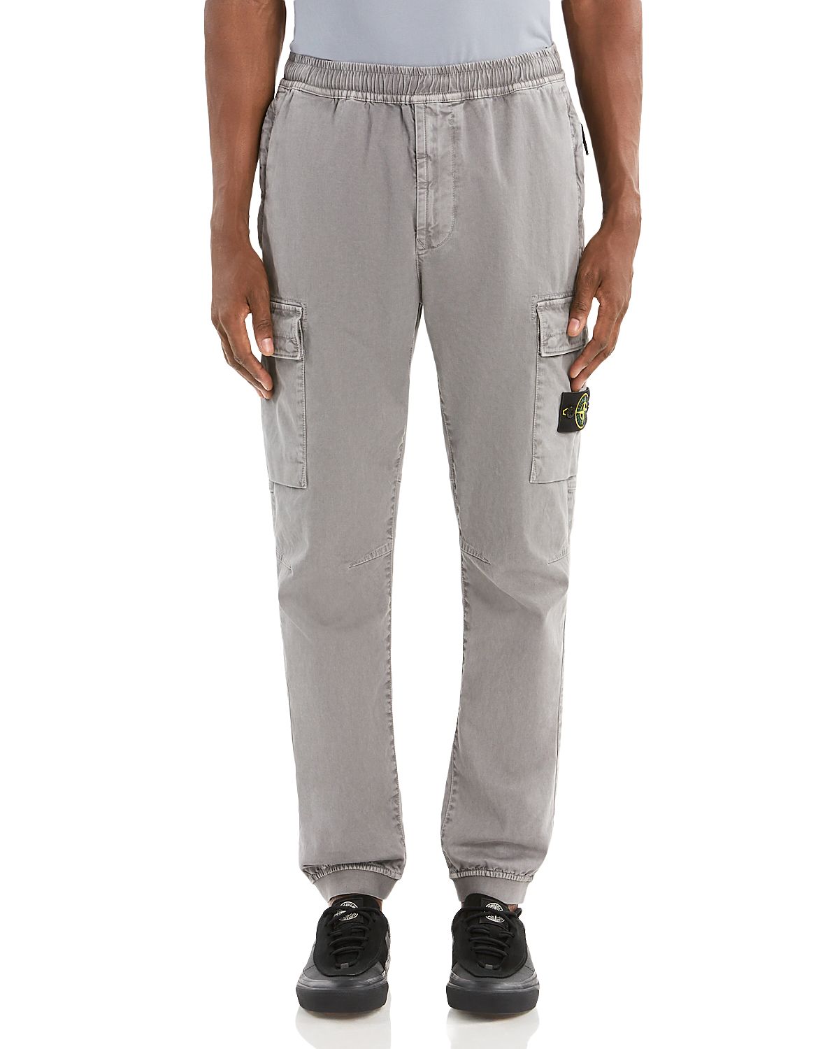 Stone Island Pantalone Skinny Fit Tapered Cotton Blend Pants