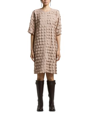 Fringed Chiffon Dress